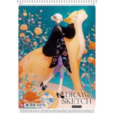 Альбом для малюв. на пруж. 30/120 А4 софт тач №PB-SC-030-8040/Школярик/(9)(63)