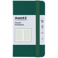 Блокнот А6 96арк. кліт. тв. обкл. "Partner" зелений ліс №8301-61/Axent/(24)(25)