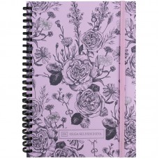 Блокнот пруж. А5 80арк. кліт. карт. обкл. "Pink Roses" №8471-2-A-OS/Axent/(1)(24)