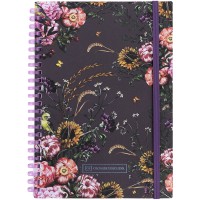 Блокнот пруж. А5 80арк. кліт. карт. обкл. "Purple field" №8471-6-A-OS/Axent/(1)(24)