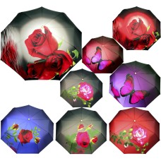 Парасолька жін. автомат "Rain Flowers" №1090(12)(48)
