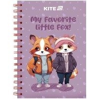 Блокнот пруж. А5 80арк. кліт. карт. обкл. Cute-4 №K25-1911-4/Kite/(10)(20)