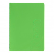 Блокнот А5 80арк. кліт. тв. обкл. "NEON" зелений №BM.24822180-04/Buromax/(6)