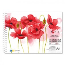 Скетчбук для акварелі пруж. 20/200 А5 №743295/Santi/(1)