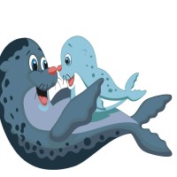 Картини по номерах "Морські котики" 30х30см №ES069/Strateg/