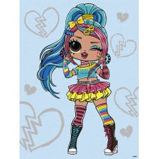 Картини по номерах акрил. для діт."LOL.Surprise!OMG.TweensEmmaEmo"зі страз.30х40см№KHO6278