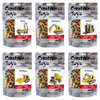 Термомозаїка тривимірна,будівельна техніка,в кульку,19х12,5х2,5см №CT-0019D(120)(240) КІ