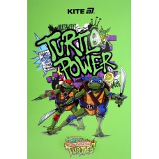 Блокнот А5 64арк. б/лін. м'яка обкл. Ninja Turtles термобіндер №NT25-193-1/Kite/(10)