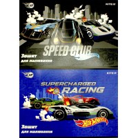 Зошит для малюв. на скобі 12/100 А4 "HW" гібр. лак + УФ лак №HW24-241/Kite/(20)(160)