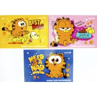 Альбом для малюв. на скобі 12/100 А4 "Garfield" гібр. лак + УФ лак№GF25-241/Kite/(20)(160)