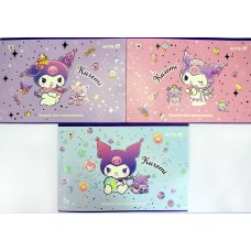 Альбом для малюв. на скобі 12/100 А4 "Kuromi" фольга + УФ лак №HK25-241-2/Kite/(20)(160)