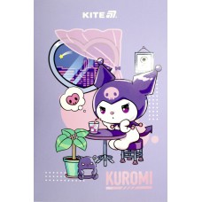 Блокнот А5 64арк. б/лін. м'яка обкл. Kuromi термобіндер №HK25-193/Kite/(10)