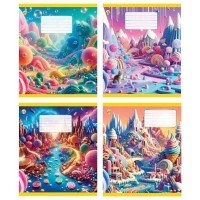 Зошит 12арк. кос.лін. /ТВ/ "Солодощі" №ТА53113(25)(600)