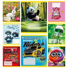 Зошит 12арк. кос.лін. /ТВ/ "Мікс 10" №ТА53121(25)(600)