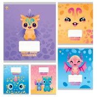 Зошит 12арк. лін. /ТВ/ "Meet your monster" №ТА52109(25)(600)