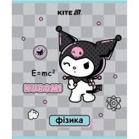 Зошит 48арк. кліт. "Kite" Предметка-Фізика софт тач+УФ, Kuromi №HK25-240-2(10)(200)