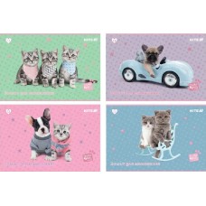 Альбом для малюв. на скобі 12/100 А4 "Studio Pets" софт тач+УФлак №SP25-241/Kite/(20)(160)