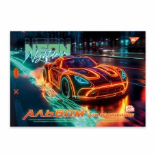 Альбом для малюв. на скобі 28/100 А4 з перфор. Cars №130606/Yes/(4)(96)