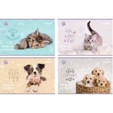 Зошит для малюв. на скобі 12/100 А4 "Rachael Hale" софт тач+УФ лак №R25-241/Kite/(20)(160)