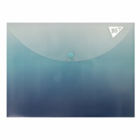 Папка-конверт "Yes" №492290 А4 Fusion на кнопці,синьо-блакитна(12)(60)