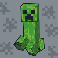 Картини по номерах "Майнкрафт. Кріпер" 25х25см,кольорове полотно №955024/Santi/(30)