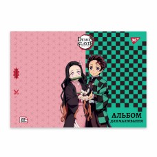 Альбом для малюв. на скобі 20/100 А4 з перфор. Demon Slayer №130586/Yes/(4)(128)