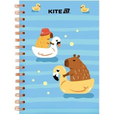 Блокнот пруж. А5 80арк. кліт. карт. обкл. Cute-2 №K25-1911-2/Kite/(10)(20)