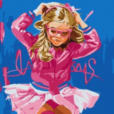 Картини по номерах акрил. "Зефірна малишка" 50х50см №KHO8557/Ідейка/