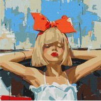 Картини по номерах акрил. "І нехай весь світ зачекає" 50х50см №KHO8574/Ідейка/