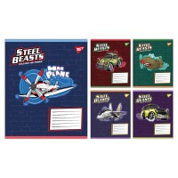 Зошит 12арк. кліт. YES Steel Beasts №767709(25)(500)