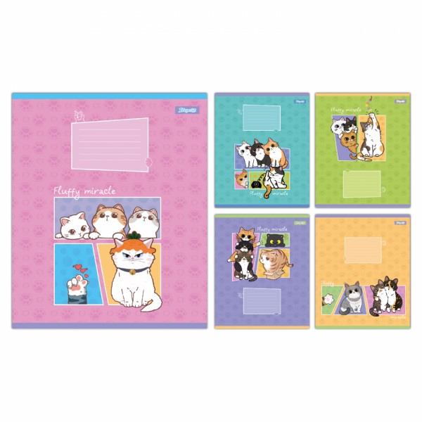 Зошит 12арк. кос.лін. 1В Fluffy miracle №768160(25)(500)