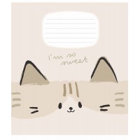 Зошит 12арк. кліт. Школярик "My friend" УФ лак №012-3557K(30)(300)