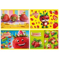 Альбом для малюв. на скобі 22/100 А4 з перфор. Ароматний (Полуниця) №ТЕ15038/Тетрада/(12)