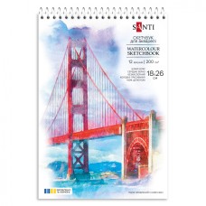 Скетчбук для акварелі пруж. 12/200 В5 18х26см №743297/Santi/(10)