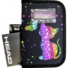 Пенал "Head" Rainbow Kitty 1від. 2клап. №503025037