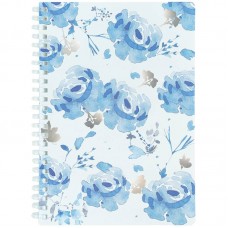 Блокнот пруж. А5 80арк. кліт. пласт. обкл. "Flower Sym 1" №8033-5-A/Axent/(1)(60)