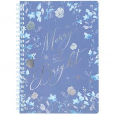 Блокнот пруж. А5 80арк. кліт. пласт. обкл. "Flower Sym 3" №8033-7-A/Axent/(1)(60)