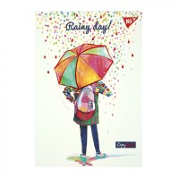 Блокнот А5 64арк. кліт. Rainy day інтегр. №152071/Yes/(20)(40)