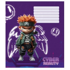 Зошит 12арк. кліт. Школярик "Cyber reality (дівч)" виб. УФ-лак №012-3566K(30)(300)