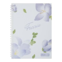 Блокнот пруж. В5 80арк. кліт. пласт. обкл. бузковий "Arabeski" №BM.2586-26/Buromax/(36)