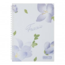 Блокнот пруж. В5 80арк. кліт. пласт. обкл. бузковий "Arabeski" №BM.2586-26/Buromax/(36)