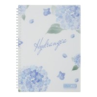 Блокнот пруж. В5 80арк. кліт. пласт. обкл. світло-синій "Arabeski"№BM.2586-30/Buromax/(36)