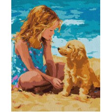 Картини по номерах акрил. "Друг дитинства" 40х50см №KHO8491/Ідейка/