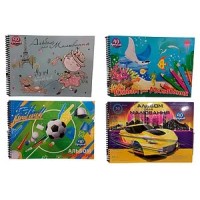 Альбом для малювання на пружині 40/100 А4 Рюкзачок (12)  А-13