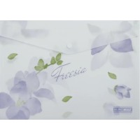 Папка-конверт "Buromax" №BM.3943-26 А4 Arabeski на кнопці,матов. напівпрозор.,бузкова(12)