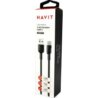 Кабель USB > Type C Havit HV-CB307C 3A 1м black
