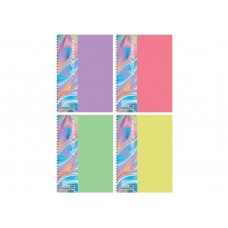 Блокнот пруж. В5 60арк. кліт. пласт. "Economix" асорті пастель №E20313(4)(40)