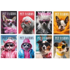 Блокнот пруж. А6 48арк. кліт. карт. "Economix" У світі тварин асорті №E20319-97(8)(72)