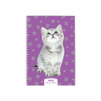 Блокнот пруж. А5 60арк. кліт. пласт. "Maxi" №MX21213-10(6)(8)(76)