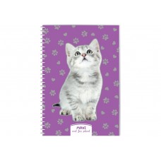 Блокнот пруж. А5 60арк. кліт. пласт. "Maxi" №MX21213-10(6)(8)(76)